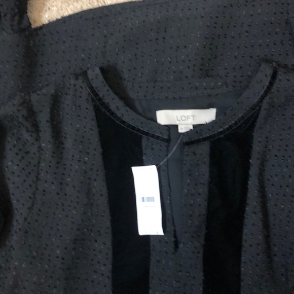 NWT Swiss Dot top with Velvet accents - Picture 5 of 5
